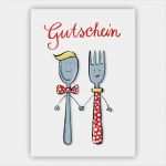 Gutschein Zum Essen Vorlage Erstaunlich Liebevoller Gutschein Zum Essen Mit Herrn Und Frau Löffel