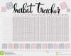 Habit Tracker Deutsch Vorlage Großartig Monthly Planner Habit Tracker Blank Template Stock Vector