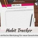 Habit Tracker Deutsch Vorlage Gut Habit Tracker Vorlage • Café Campfire