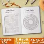 Habit Tracker Deutsch Vorlage Hübsch Bullet Journal Habit Trackers Printable