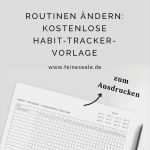 Habit Tracker Deutsch Vorlage Inspiration Routinen ändern Habit Tracker Vorlage Für Positive