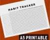 Habit Tracker Deutsch Vorlage Wunderbar Printable Bullet Journal Habit Tracker A5