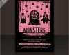 Halloween Flyer Vorlage Bewundernswert Monster Party Flyer Vorlage