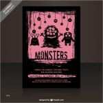 Halloween Flyer Vorlage Bewundernswert Monster Party Flyer Vorlage