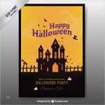 Halloween Flyer Vorlage Inspiration Halloween Flyer Mit Einem Verwunschenen Haus