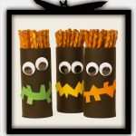 Halloween Fratzen Vorlagen Elegant Klopapierrollen Geister Basteln