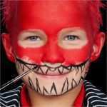 Halloween Gesichter Schminken Vorlagen Angenehm Monster Schminken Für Kinder Halloween