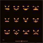 Halloween Kürbis Gesichter Vorlagen Cool Silhouette Halloween Kürbisse Gesichter