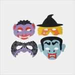 Halloween Masken Basteln Vorlagen Beste Moosgummi Masken Halloween 4 Stück Online Kaufen