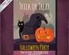 Halloween Plakat Vorlage Einzigartig Halloween Party Plakat Mit Einer Katze Und Einem Kürbis