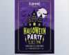 Halloween Plakat Vorlage Erstaunlich Halloween Plakat Mit Gruseligem Haus