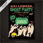 Halloween Plakat Vorlage Erstaunlich Vintage Halloween Plakat Mit Geistern