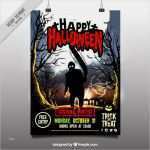 Halloween Plakat Vorlage Süß Halloween Feier Plakat Mit Zombie