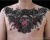 Hals Tattoo Vorlagen Männer Wunderbar Tattoo Vorlage totenkopf Auf Brust Chestpiece