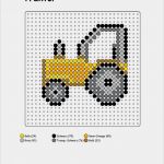 Hama Bügelperlen Vorlagen Neu Traktor Bügelperlen Vorlage Bügelperlen