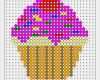 Hama Etiketten Vorlagen Süß Bügelperlen Vorlage Von Einem Cupcake Weitere Vorlagen