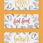 Hamburger Untermietvertrag Vorlage Kostenlos Gut Fast Food Menü Set Von Icons Auf Dem Hintergrund Pommes