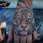Hand Tattoos Vorlagen Großartig Tattoovorlage Hand Tattoo Tiger In Farbe