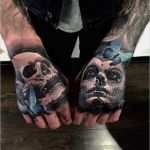 Hand Tattoos Vorlagen Gut Hand Tattoo Realism Skull Day Of the Dead