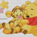 Handarbeit Sticken Vorlagen Angenehm Schema Punto Croce Baby Winnie Pooh E Tigro