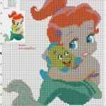 Handarbeit Sticken Vorlagen Erstaunlich Baby Ariel Für Waschlappen