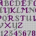 Handarbeit Sticken Vorlagen Gut Bead Loom Alphabet Bügelperlen Pinterest