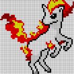 Handarbeit Sticken Vorlagen Schönste Ponyta Pokemon Perler Bead Pattern Pixel Art