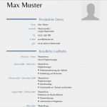 Handgeschriebener Lebenslauf Vorlage Schön Lebenslauf Max Mustermann