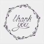 Handlettering Kostenlose Vorlagen Schön Illustration Mit Vielen Dank Hand Schriftzug Und Floralen