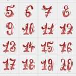Handlettering Vorlagen Generator Cool Adventskalenderzahlen Zum Ausdrucken Oder Nachmalen