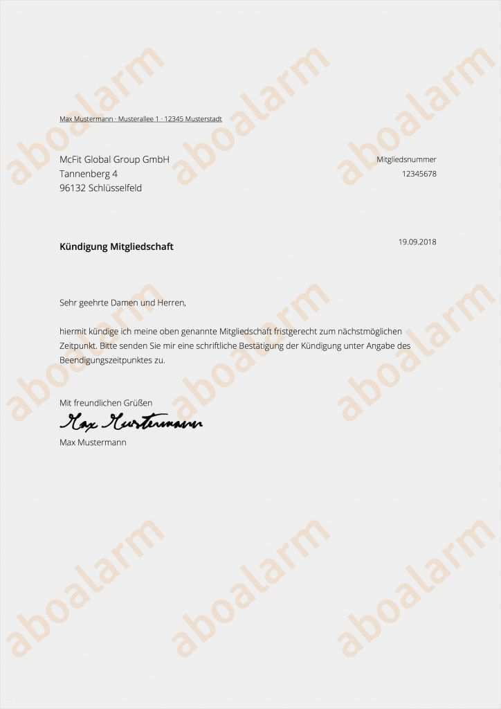 Handyvertrag Kündigen Klarmobil Vorlage Angenehm Mcfit Kündigen Geprüfte Vorlage