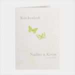 Handzettel Vorlagen Gut Kirchenheft Hochzeit Mit Grünen Schmetterlingen Drucken