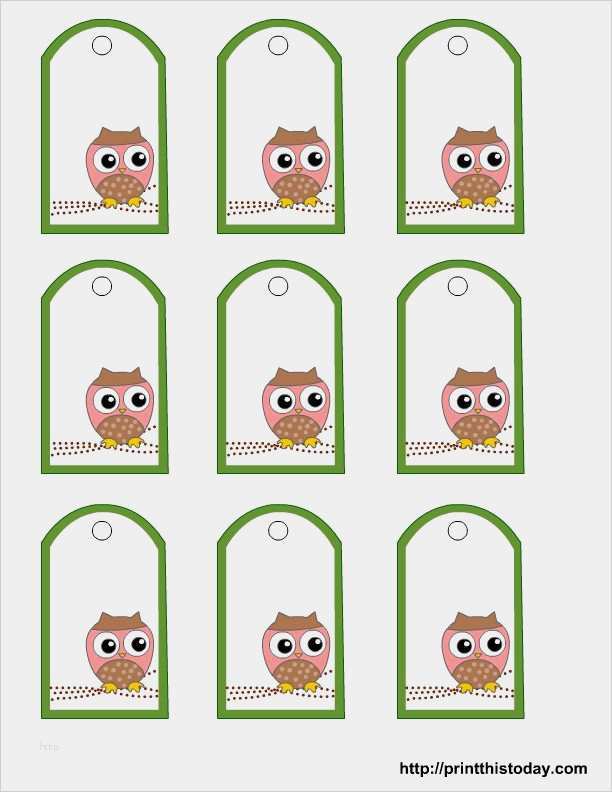 Hängeetiketten Vorlage Beste Free Printable Owl Gift Tags Templates In Pink or Blue or