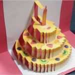 Happy Birthday Pop Up Karte Vorlage Angenehm Birthday Cake Pop Up Karte Happy Birthday Kirigami