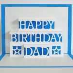 Happy Birthday Pop Up Karte Vorlage Angenehm Papa Geburtstagskarte 3d Pop Up Happy Birthday Dad Card