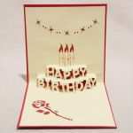 Happy Birthday Pop Up Karte Vorlage Wunderbar 3d "happy Birthday" Handmade Creative Kirigami & origami
