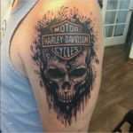 Harley Davidson Tattoo Vorlagen Gut Collection Of 25 Harley Davidson Skull Bike Tattoo