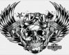 Harley Davidson Tattoo Vorlagen Schönste Skull & Pistons Harley Davidson Us