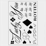 Harley Quinn Tattoo Vorlage Erstaunlich Harley Quinn Inspired Temporary Tattoos Face & Leg Harley