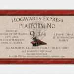 Harry Potter Einladung Vorlage Inspiration Harry Potter Geburtstagseinladung Vorlage