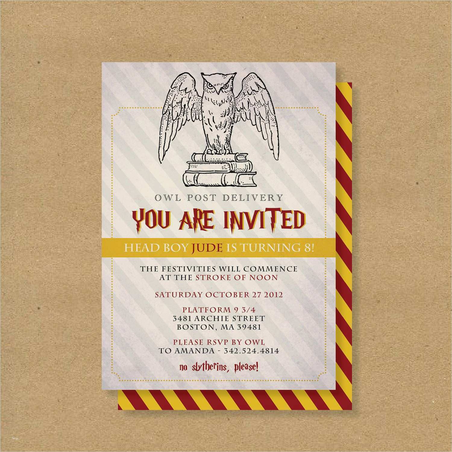 Harry Potter Einladung Vorlage Schönste Harry Potter Geburtstagsparty Einladung