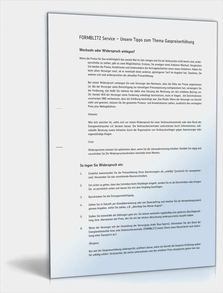 Hartz 4 Widerspruch Vorlage Großartig Widerspruch Preiserhöhung Gasversorger