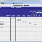 Haushaltsbuch Vorlage Pdf Erstaunlich Excel Vorlage Haushaltsbuch 2009 Download