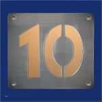 Hausnummer Vorlage Zum Ausdrucken Bewundernswert Hausnummer 10 Aus Aluminium Mit Farbigem Hintergrund
