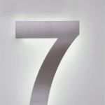 Hausnummern Vorlagen Erstaunlich Led Hausnummer 7 Aus Edelstahl