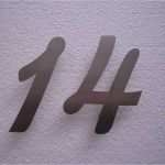 Hausnummern Vorlagen Fabelhaft Schöne Hausnummer 14 Aus 3mm Edelstahl