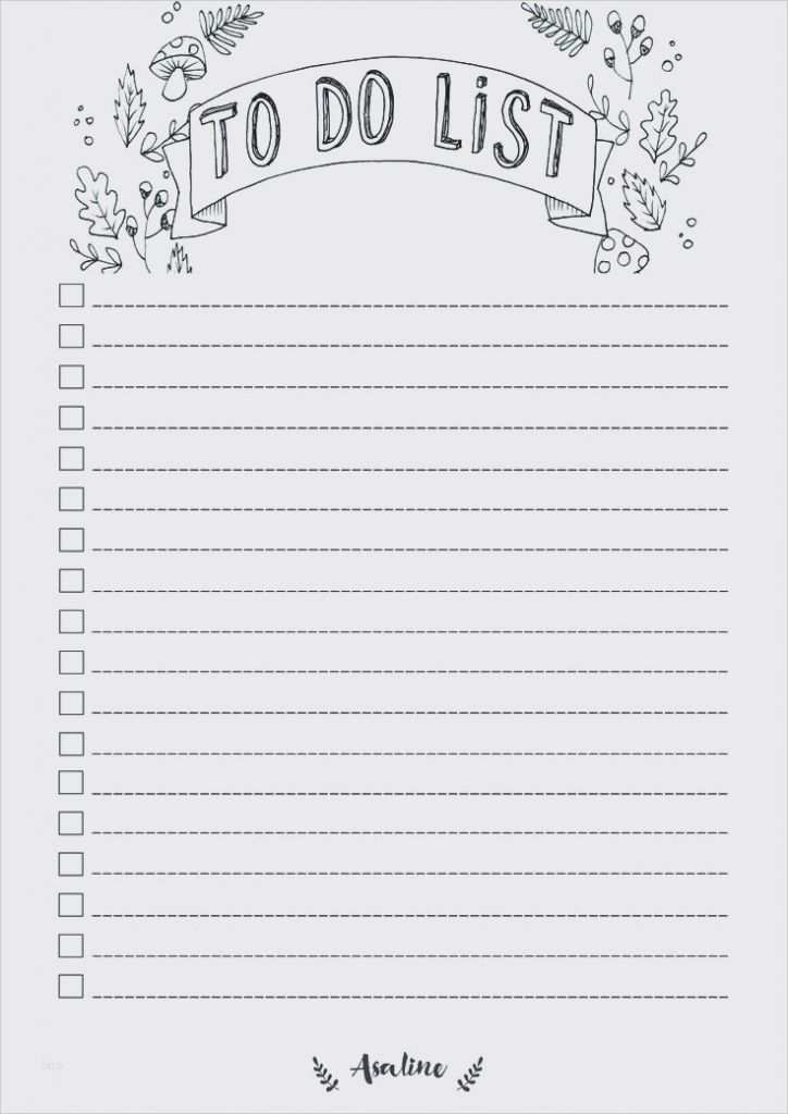 Hausrat Liste Vorlage Best Of 30 Beautiful to Do Liste Vorlage