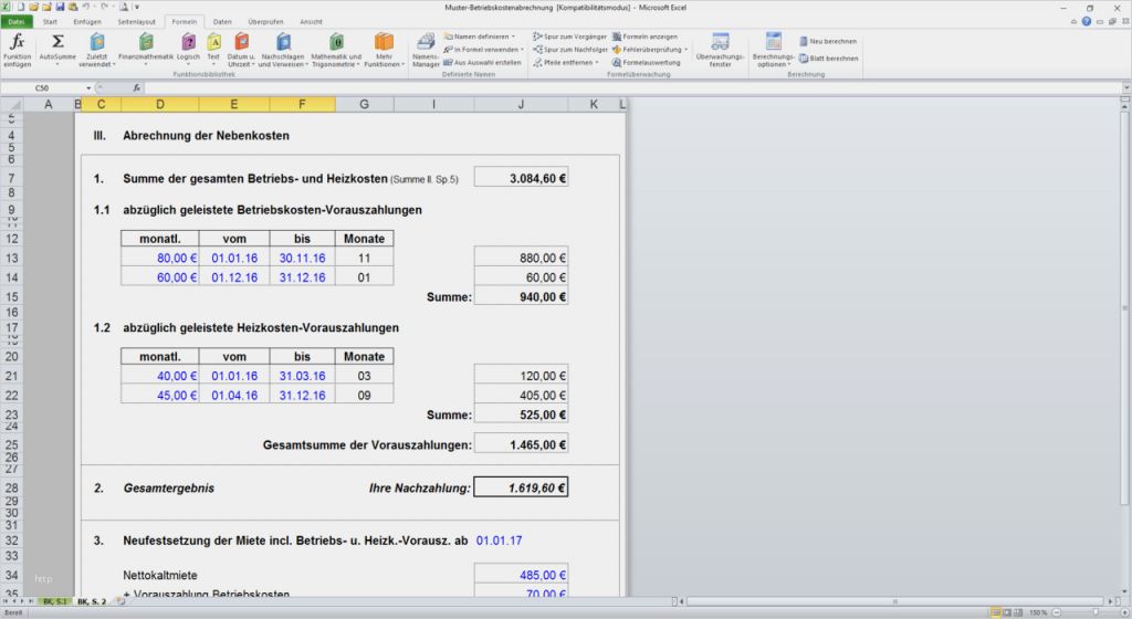 Heizkostenabrechnung Erstellen Vorlage Wunderbar Weg Abrechnung Muster Wasserdichte Mietvertrge