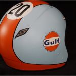 Helm Design Vorlagen Erstaunlich Custom Paint Helm Mit Airbrush Im Gulf Design In Hellbau