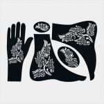Henna Fuß Vorlage Süß Henna Schablone Tattoo Hennaschablone Hand 5er Set